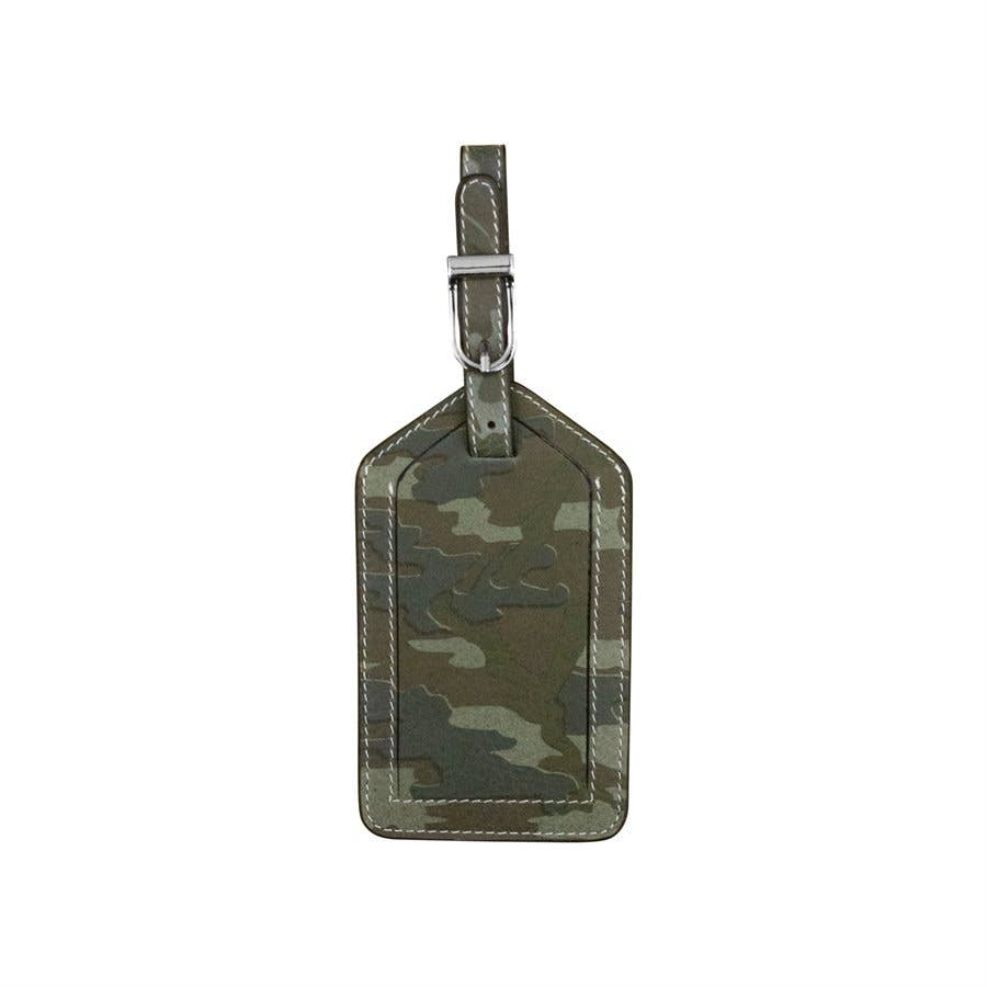leather luggage tag