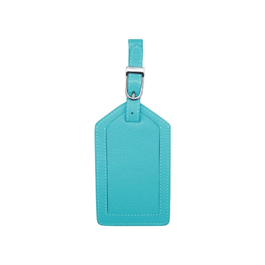 leather luggage tag