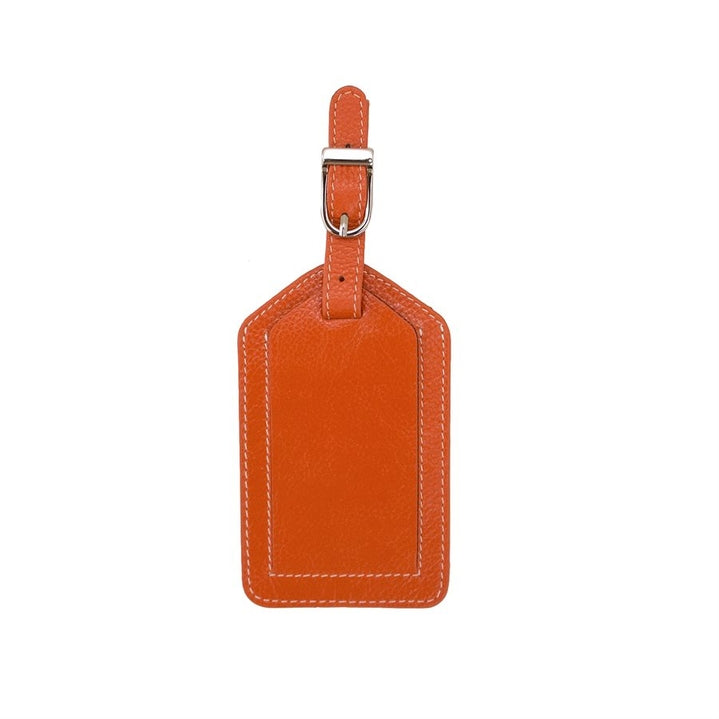 leather luggage tag