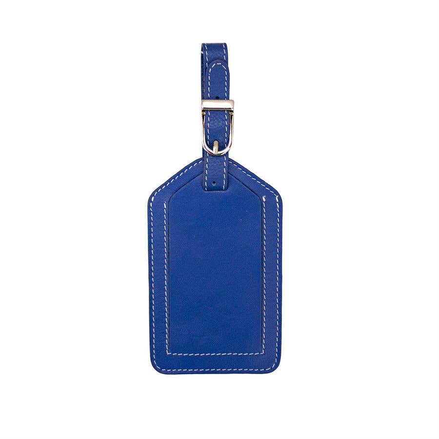 leather luggage tag