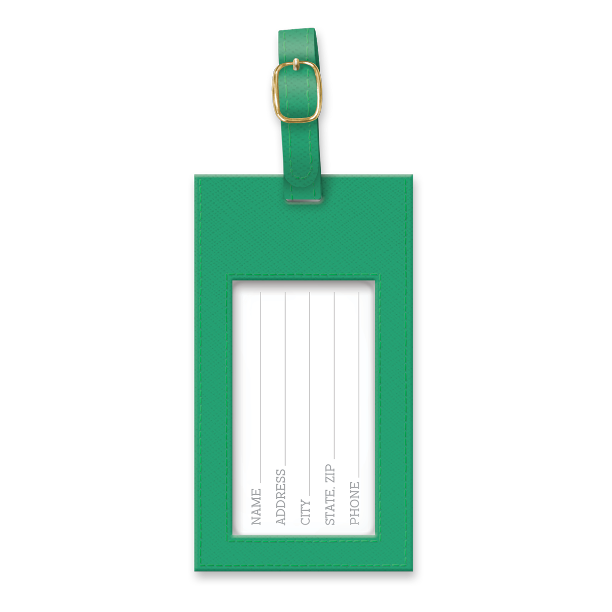 Vegan Leather Luggage Tag | Tropical Globetrotter