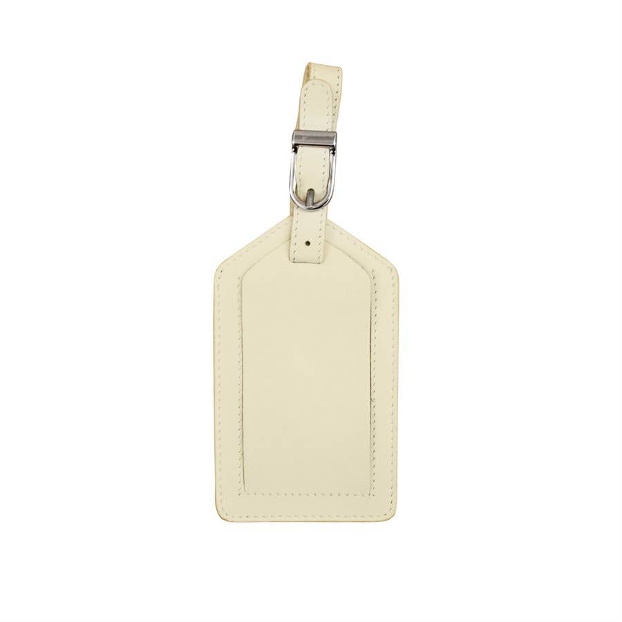 leather luggage tag