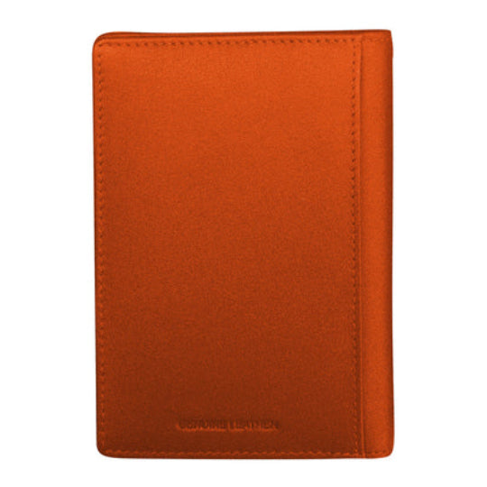 Leather Passport Wallet | Orange