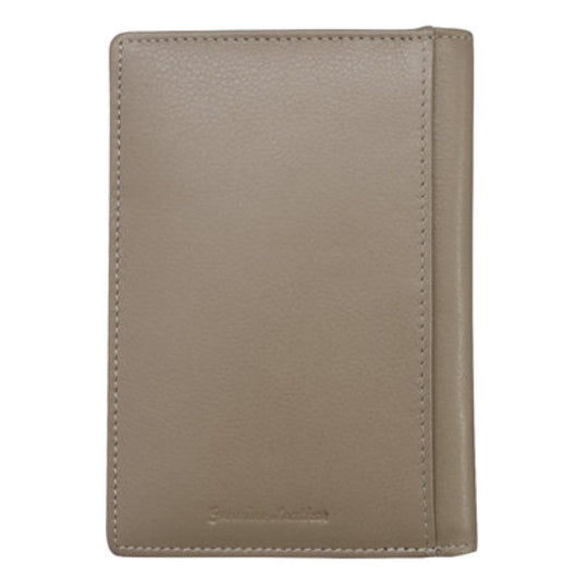 Leather Passport Wallet | Taupe
