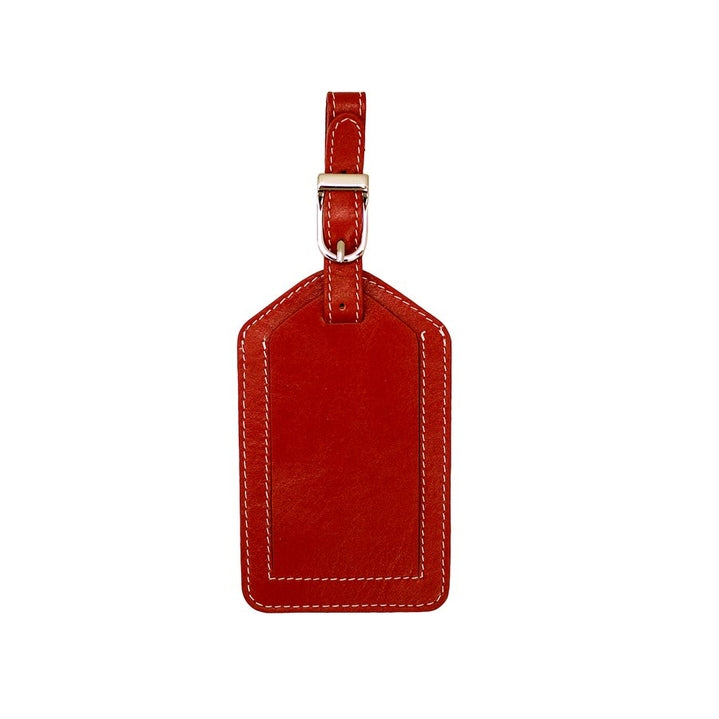 leather luggage tag