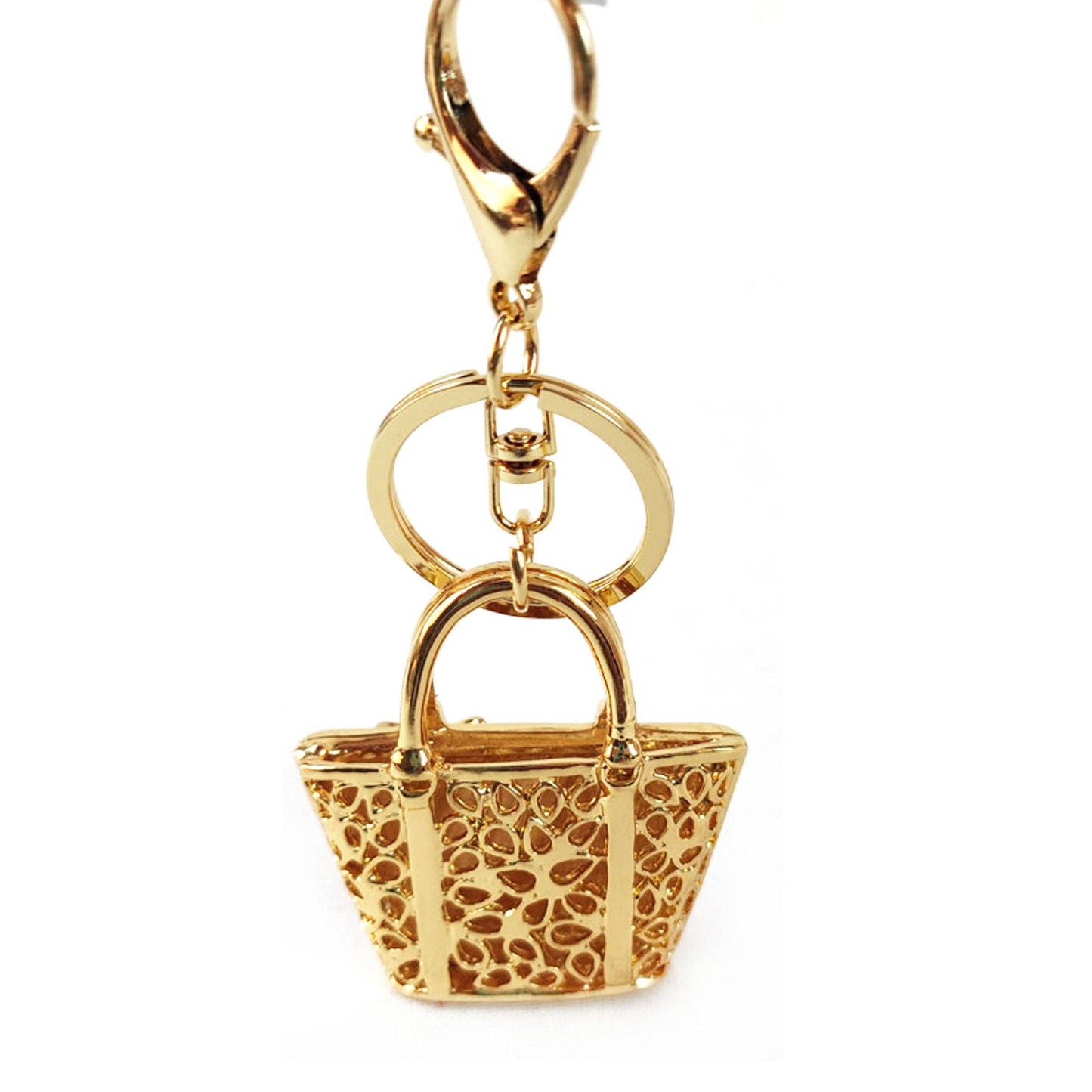 Keyring Bag Charm | Rhinestone Bow Tote
