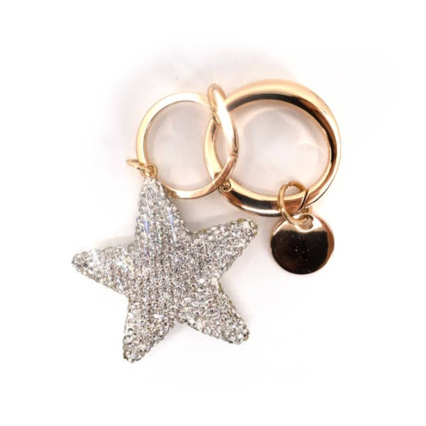 Keyring Bag Charm | Rhinestone Star