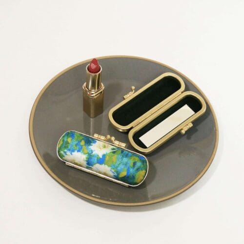 Klimt Inspired Print Lipstick Case w/ Mirror | Flower Farm