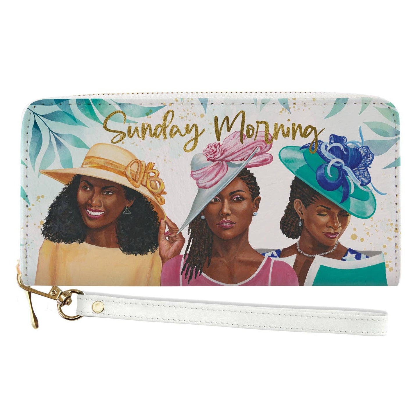 African American Expressions Long Clutch Wallet | Sunday Morning
