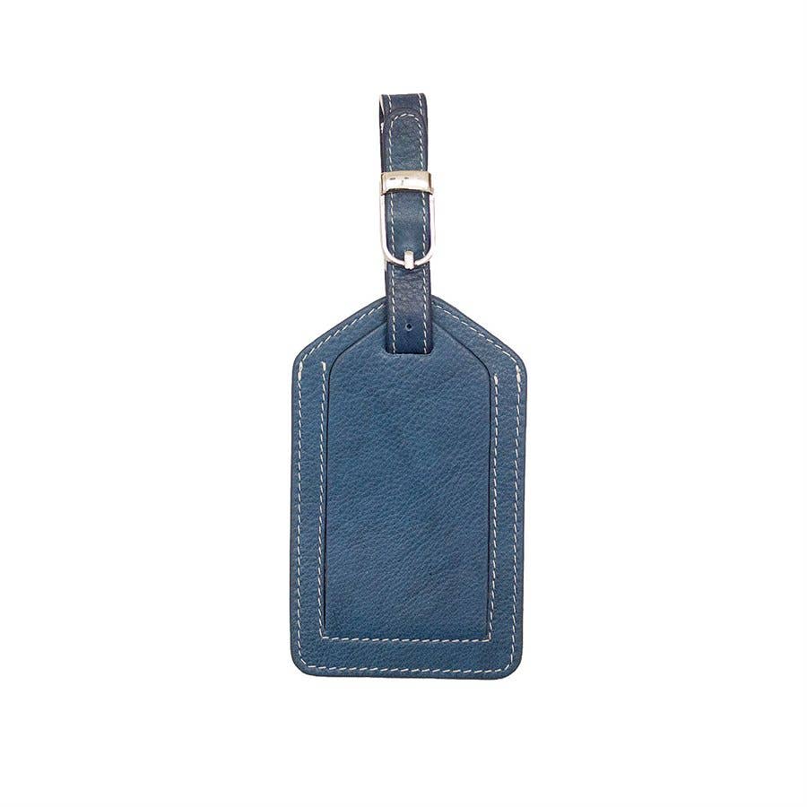 leather luggage tag