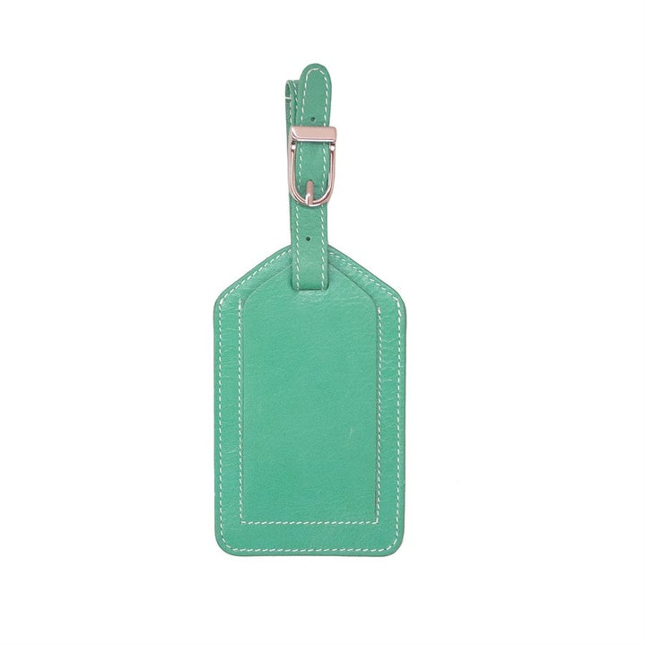 leather luggage tag