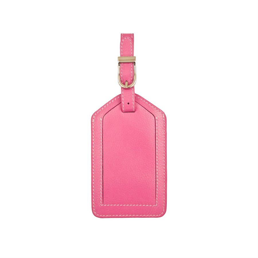 leather luggage tag