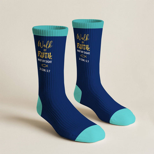 Men's Crew Socks | Walk by Faith