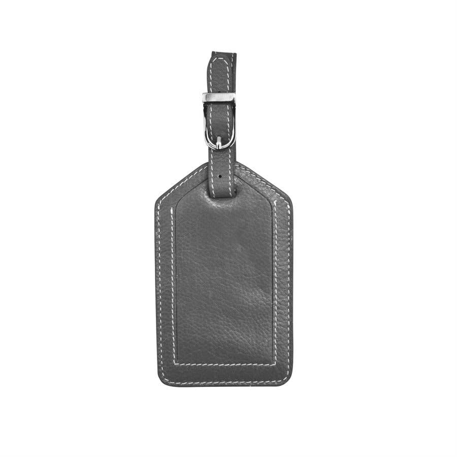 leather luggage tag