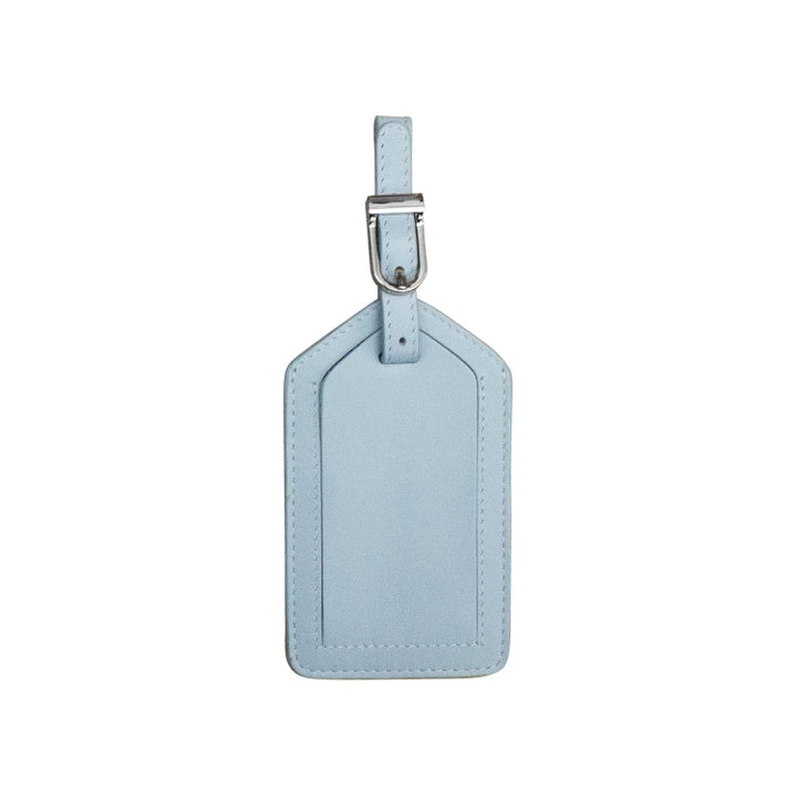 leather luggage tag