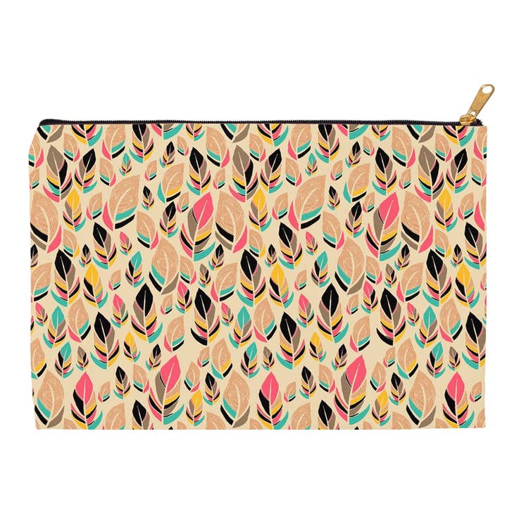 Canvas Accessory Pouch | Feather Love