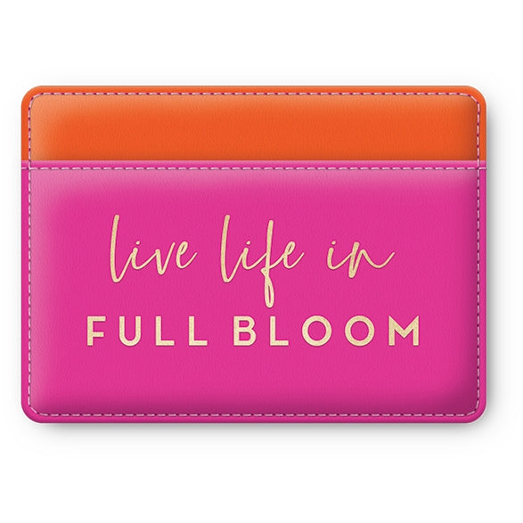 Lady Jayne Vegan Leather Statement Card Wallet | Full Bloom