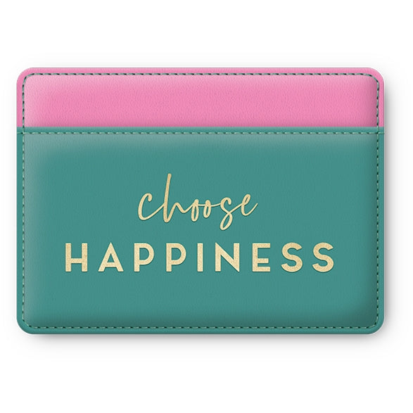 Lady Jayne Vegan Leather Statement Card Wallet | Happiness