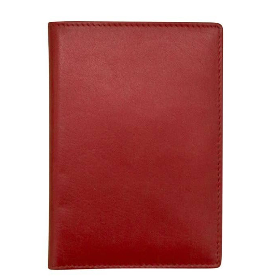 Leather Passport Holder | Red