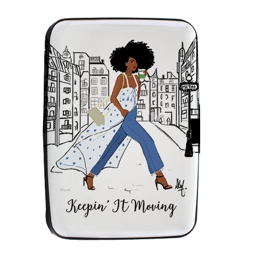 African American Expressions RFID Card Holder | Keepin' It Moving