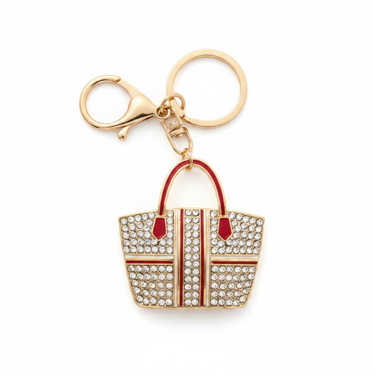 Keyring Bag Charm | Rhinestone Handbag