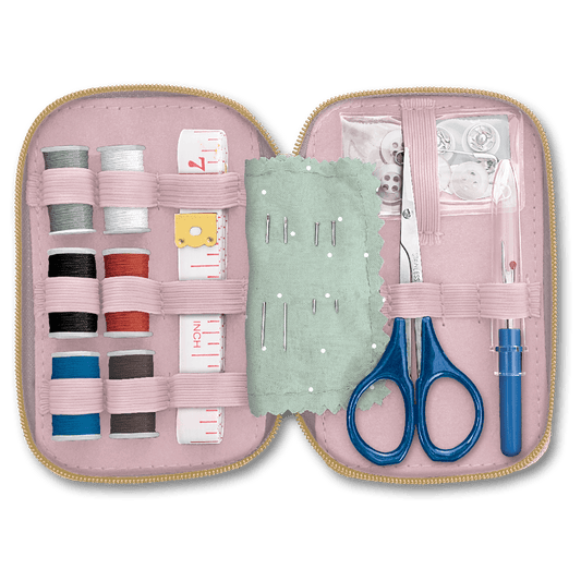 Travel Sewing Kit | Green Jacobean