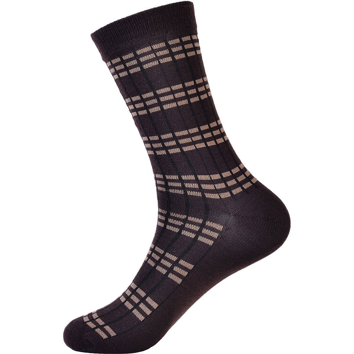 5-Pair Set Men's Crew Socks | Dashed