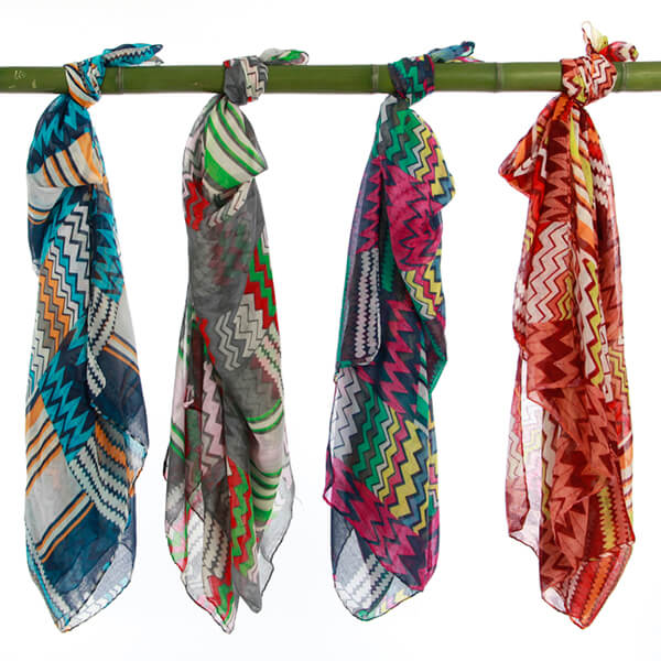 lightweight print scarf | Ziggy