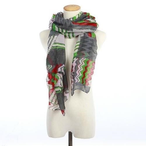 lightweight print scarf | Ziggy