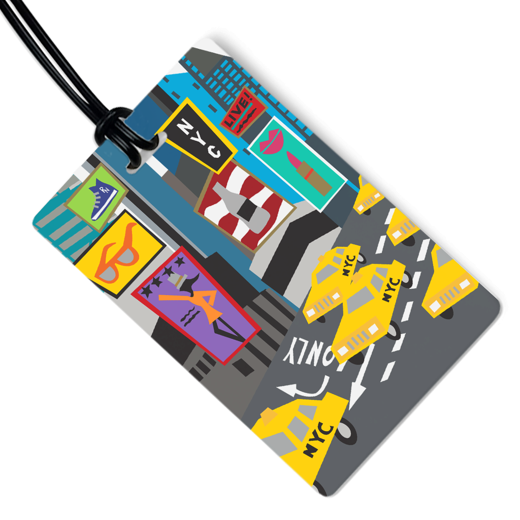 fashion luggage tag | New York City