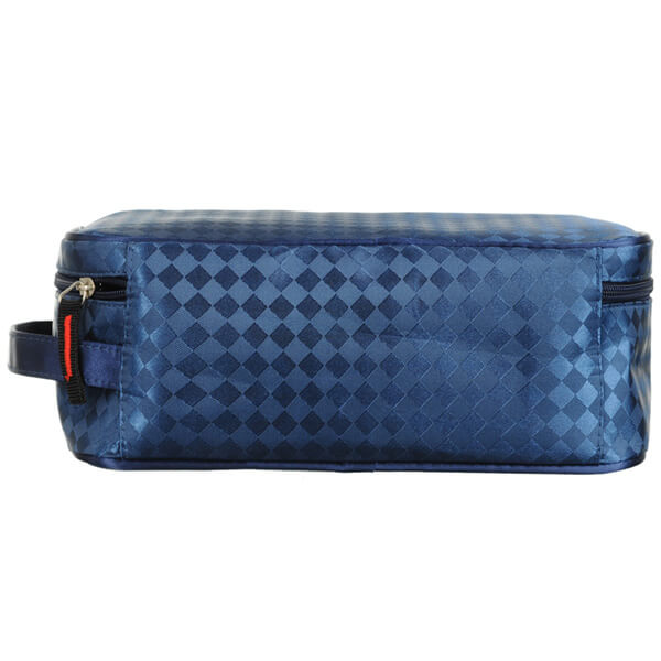 Men's Patterned Toiletry Bag | Brown