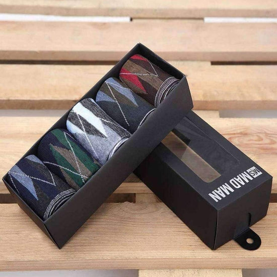 5-Pair Set Men's Crew Socks | Ziggy