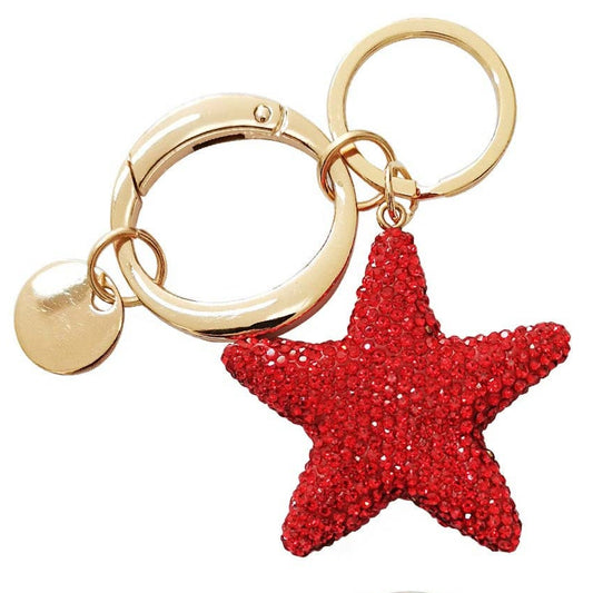 Keyring Bag Charm | Rhinestone Star