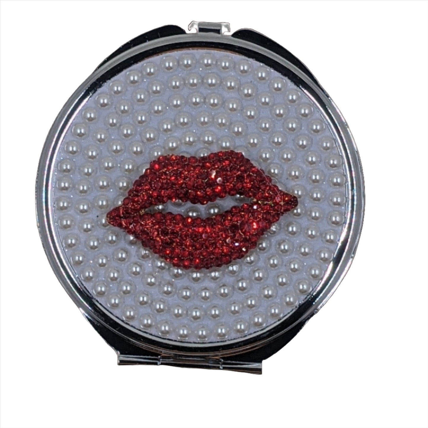 handmade compact makeup mirror | Glitter Kisses