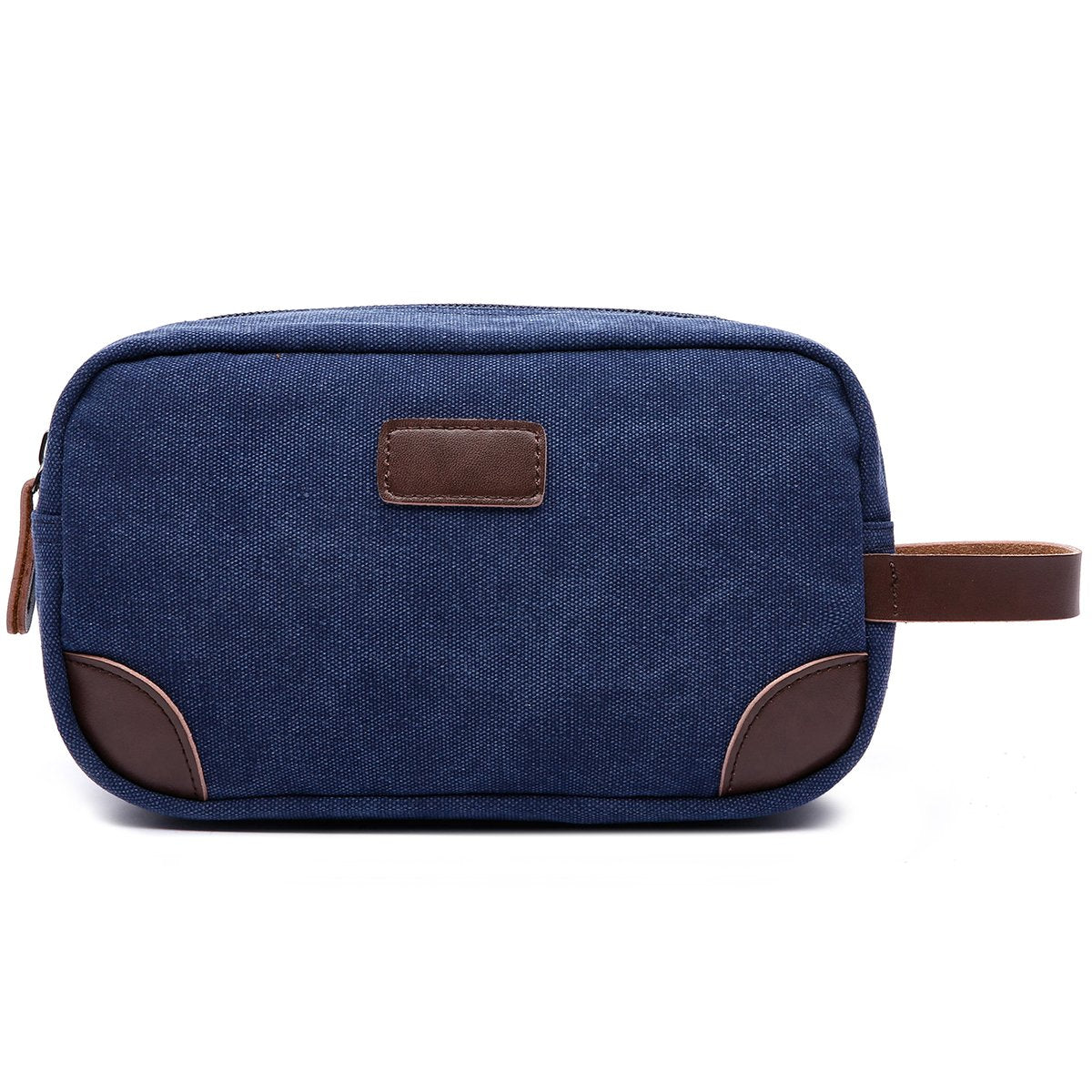 men's canvas/leather toiletry bag