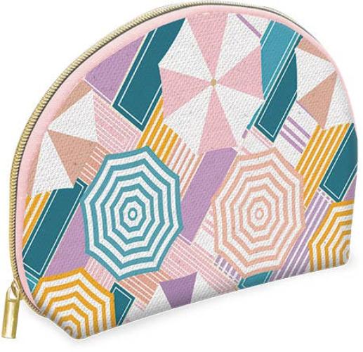Canvas Cosmetic Bag | Umbrella Geo