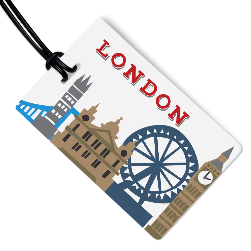 fashion luggage tag | London
