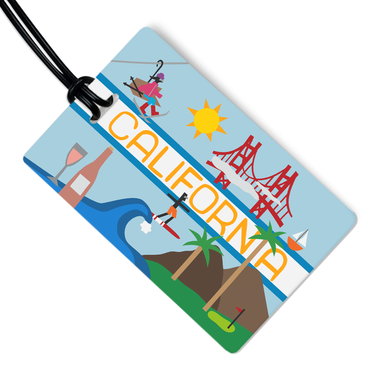 fashion luggage tag | California