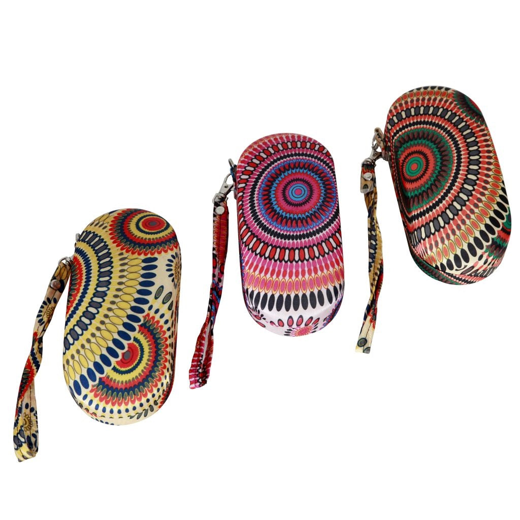 hard-shell sunglass case | Spiral Burst