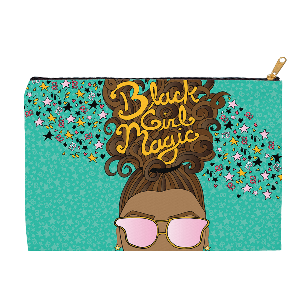 canvas accessory pouch | Black Girl Magic
