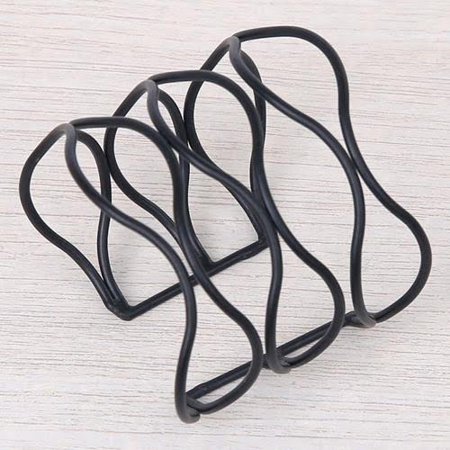 Black Metal Cuff Bracelet | Wave