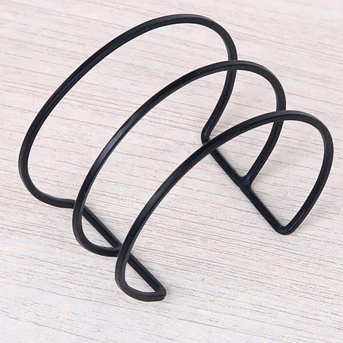 Black Metal Cuff Bracelet | Triton