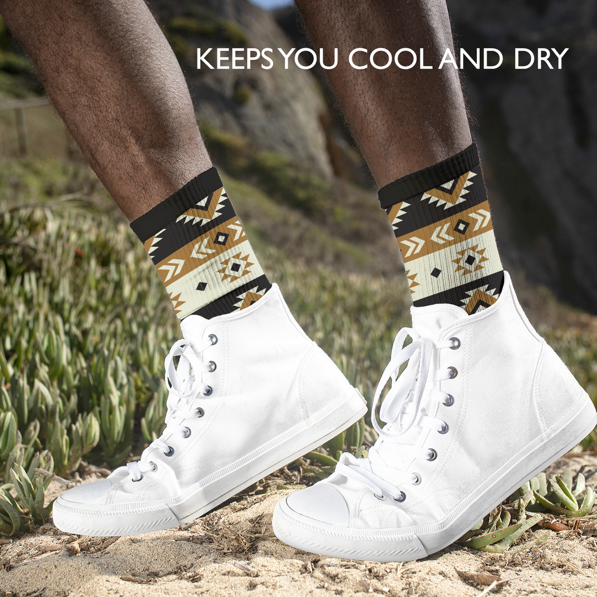 Men's Crew Socks | Kuba Black