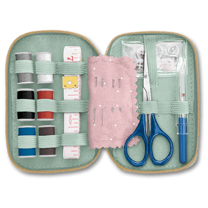 compact sewing kit | Mint Jacabean
