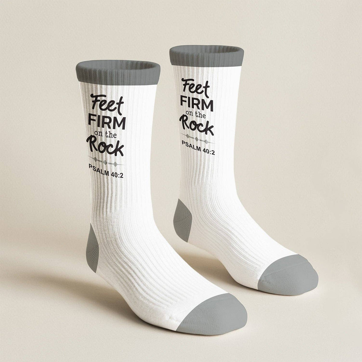 Men's Crew Socks | Firm On The Rock
