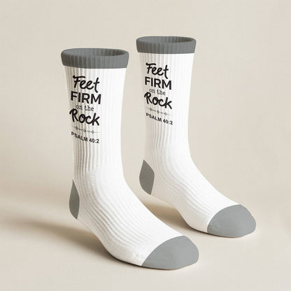 Men's Crew Socks | Firm On The Rock