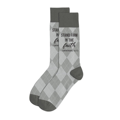 Men's Crew Socks | Stand Firm in Faith