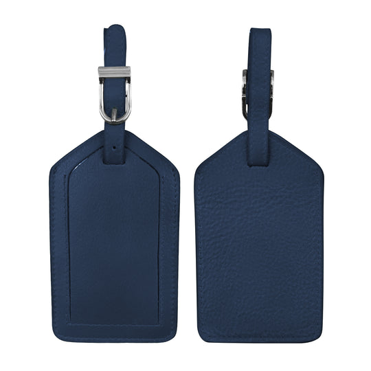 Leather Luggage Tag | Classic Navy