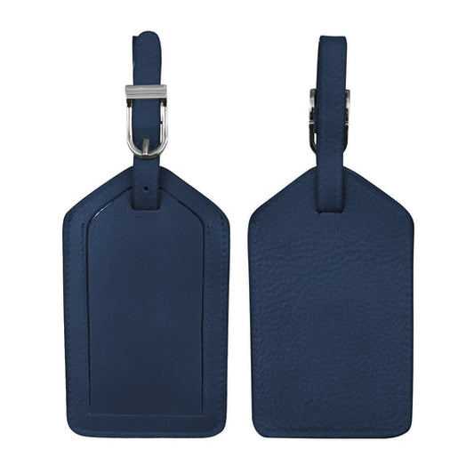 Leather Luggage Tag | Classic Navy