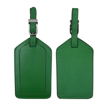 Leather Luggage Tag | Emerald